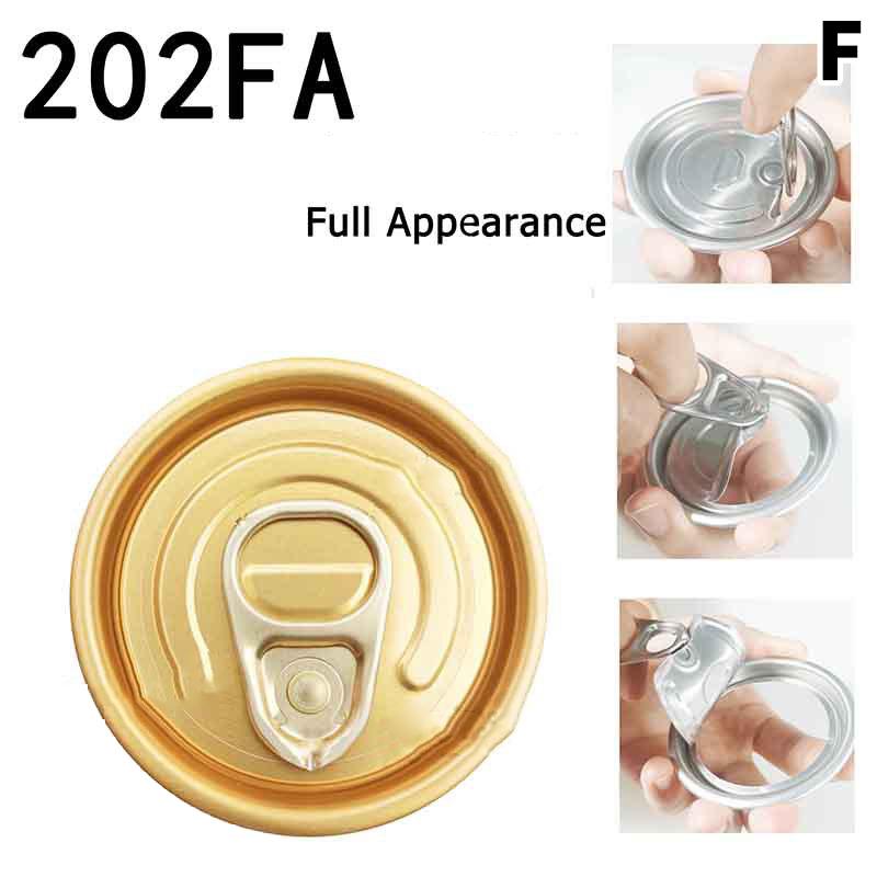 50Pz Coperchi con Anello di Tiraggio per Bevande Soda Birra Cola Coperchi per Lattine Alimentari Sigillo Copertura Mantenere Fresco 52Mm Coperchi per Lattine