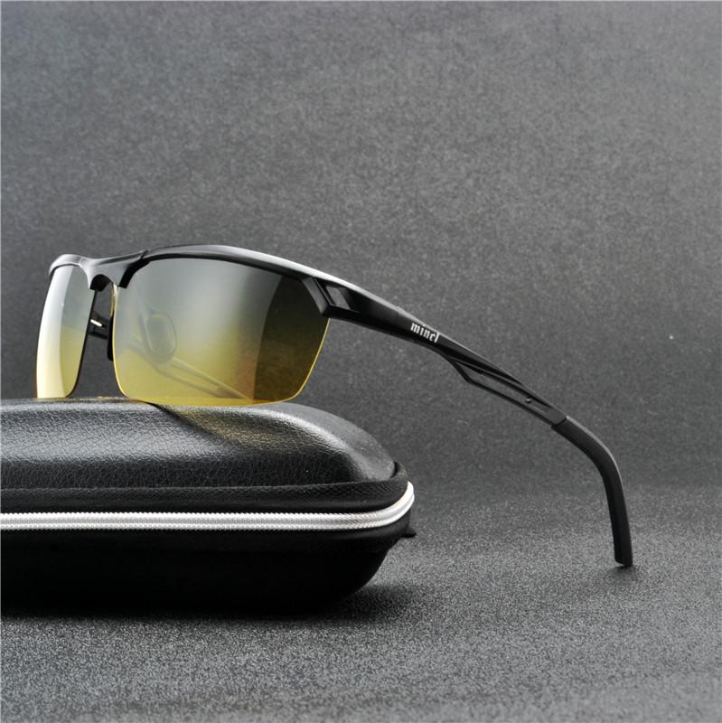 

MINCL Brand Polarized Sunglasses 2019 NEW Men Driving Sun Glasses Goggle With Case Night Vision Glasses UV400 Eyewear NX