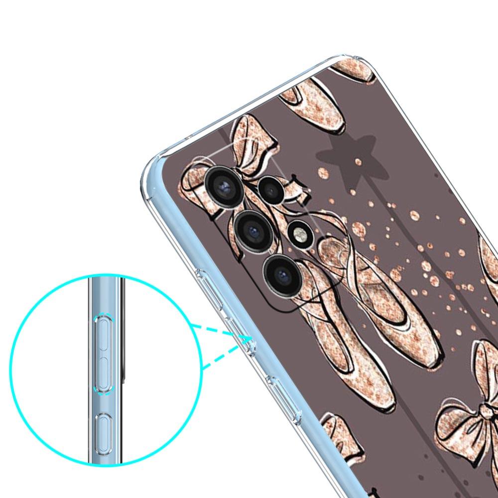 Simple Swan Dance Ballet Clear Phone Case For Samsung A51 A71 A21S A12 A11 A31 A41 A03S A22 A13 A33 A73 A53 A52 A32 5G A23 Cover