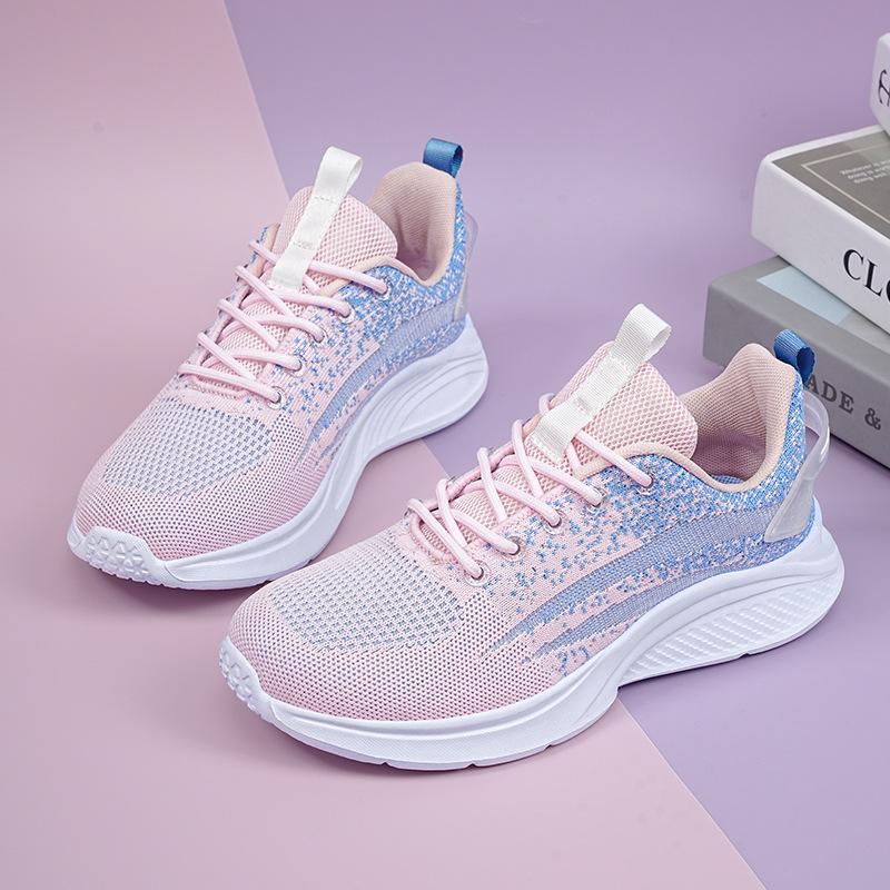Girls' running shoes Girls' high school students' military training sneakers Women's junior high school students' lightweight shock-absorbing soft-so