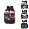 Roblox Double Layer Waterproof Backpack With Floral Print For Kids Perfect For School And Travel