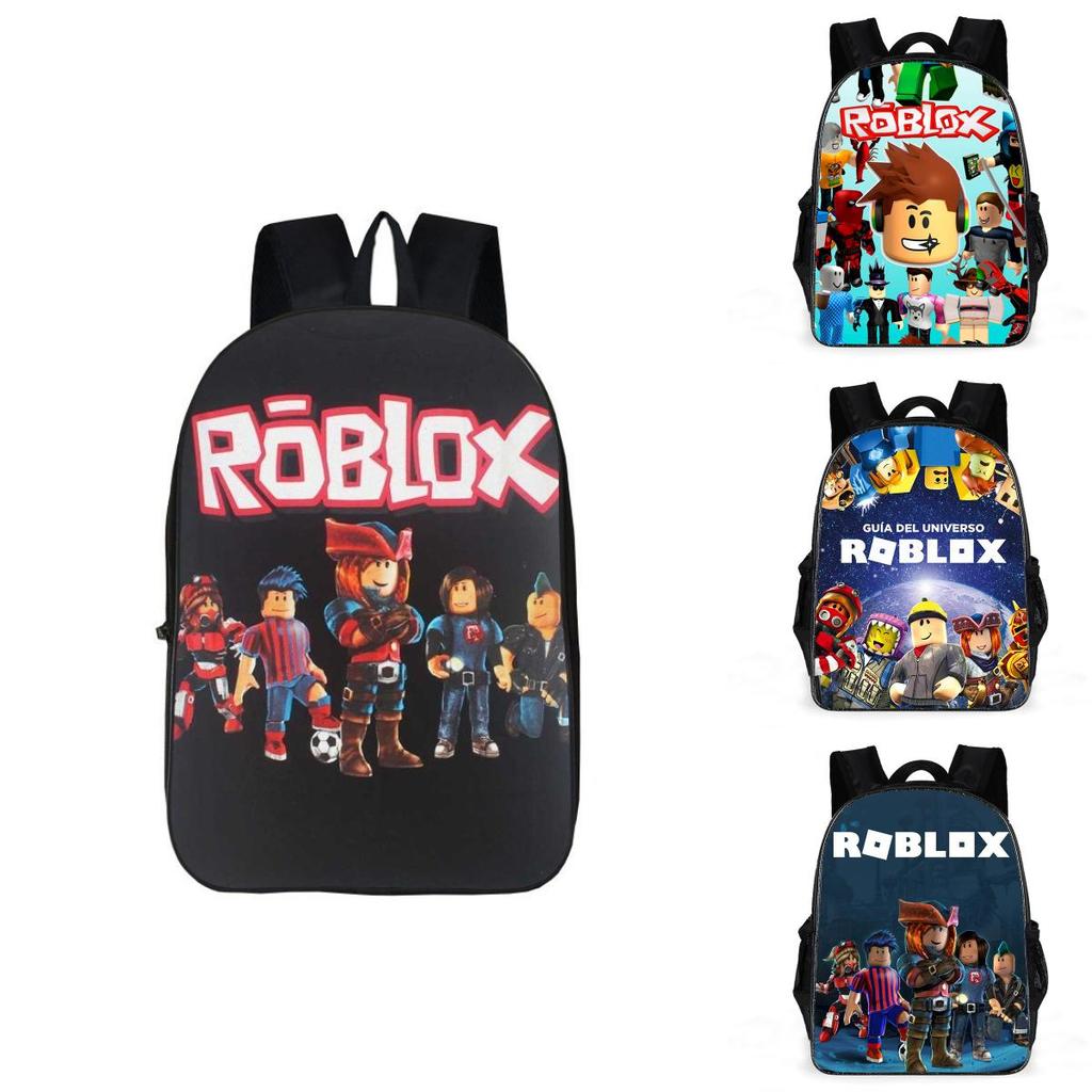 Roblox Double Layer Waterproof Backpack With Floral Print For Kids Perfect For School And Travel