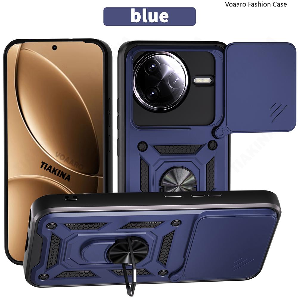 Rotate Slide Lens Funda for Xiaomi Redmi K80 Pro 5G Case for POCO F7 Ultra Armor Case Magnetic Ring Stand Holder Back Cover