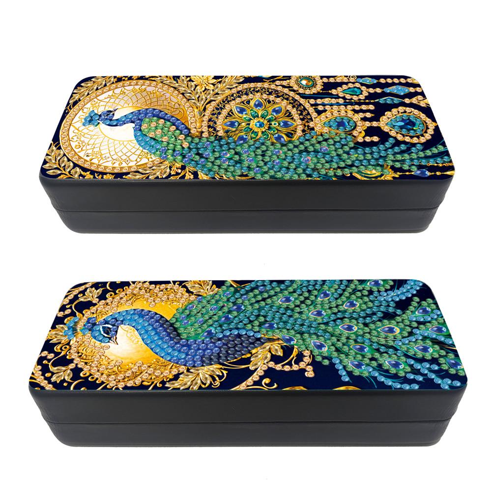 Dream Catcher Diamond Painting Eyeglasses Case Diamond Art Sunglasses Case Rhinestones Sunglasses Storage Box for Men Women