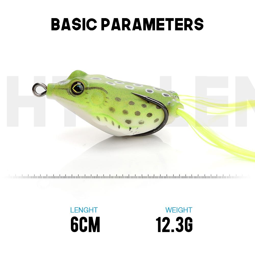 6cm 12g Oberflächenfrosch Weiche Angelköder Hecht Wobbler Künstlicher Köder Für Angelzubehör Barschköder Rochenfrosch Mit Rock