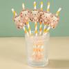 6pcs Animal Paper Drinking Straw LIon Tiger Jungle Birthday Party Forset Safari Party Supplies Kids Wild One Birthday Decoration
