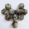 10pcs/set of 20 Sided Dual Color Starry Sky Dice Acrylic Number Dice for Dnd COC RPG Running Team Table Board Game Dnd Dice Set