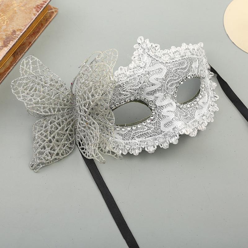 Meier New Butterfly Lace Mask - Tie-up Head Mask - Party Half-face Mask