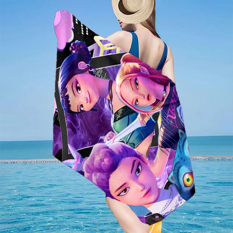 K-pop Stars United Beach Towel, Super Soft Microfiber, Gift for Her/Him, Birthday, for Pool, Beach, Travel, Home Decor Fan Gifts