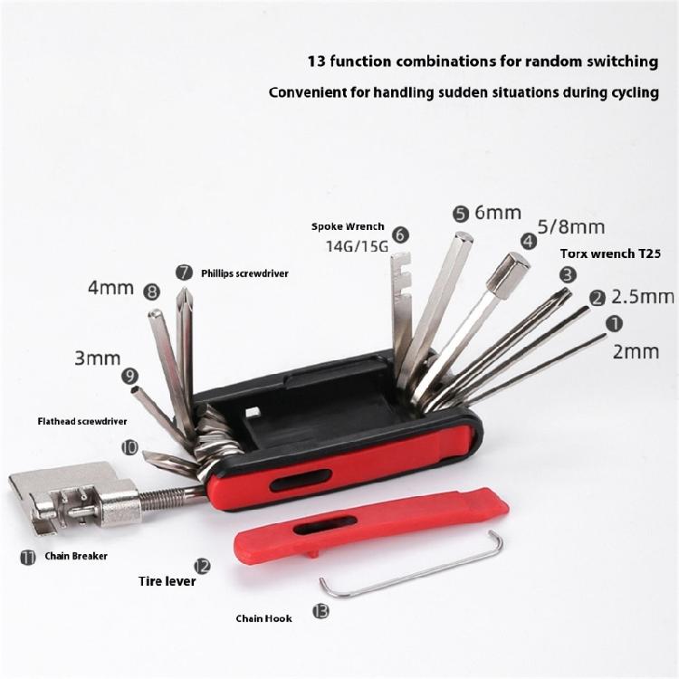 Heavy Type Ratcheting Set Aluminum Alloys Mechanics Bike Maintenance Tool for Cycling Repairs