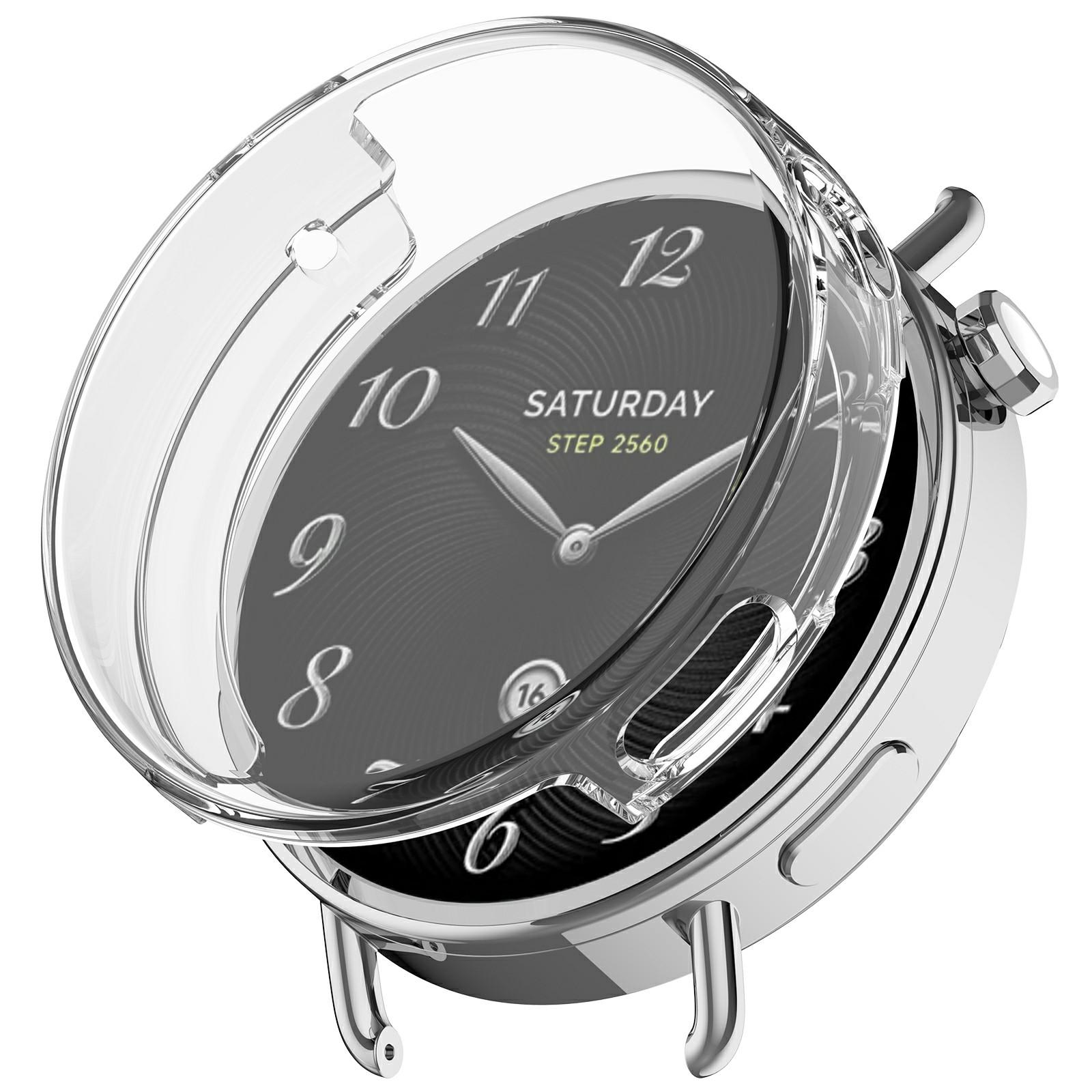 

For Xiaomi Watch S4 41mm Watch Case Transparent TPU Full Cover Protector A