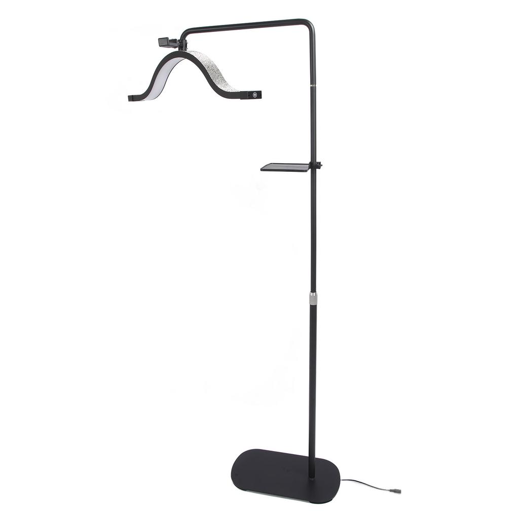 Floor Half Moon Light 29inch Rotating Hd 45W 3200K5600K Height   with Phone Clip Half Moon Lamp for Buty Skincare