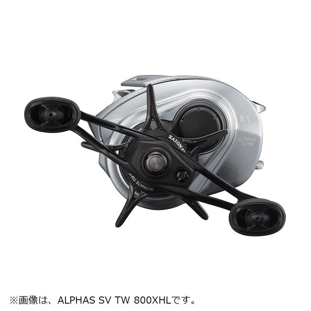 Daiwa Alphas SV TW 800HL Baitcasting Reel Gray Left-Handed [2021 Model] Black,