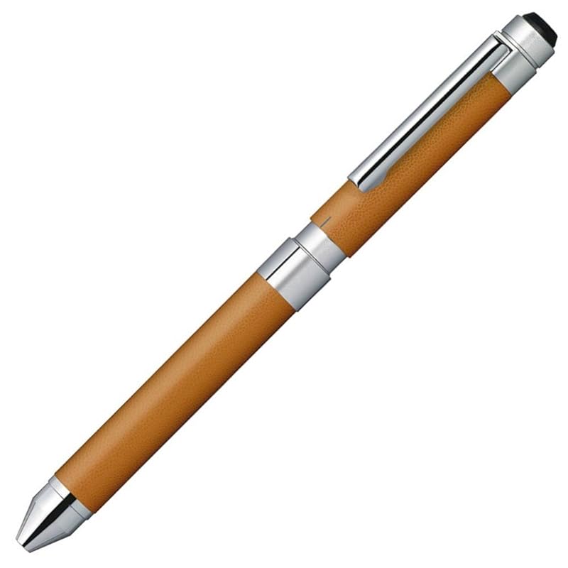 

zebra multifunction pen Shabo X CL5 leather camel SB15-LC