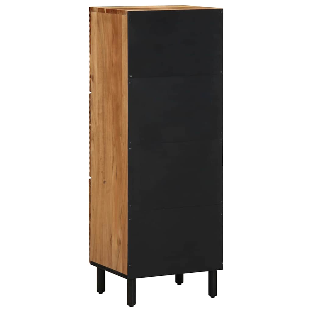 Highboard with Shelf Brown 40 X 33 X 110 Cm Solid Mango Wood