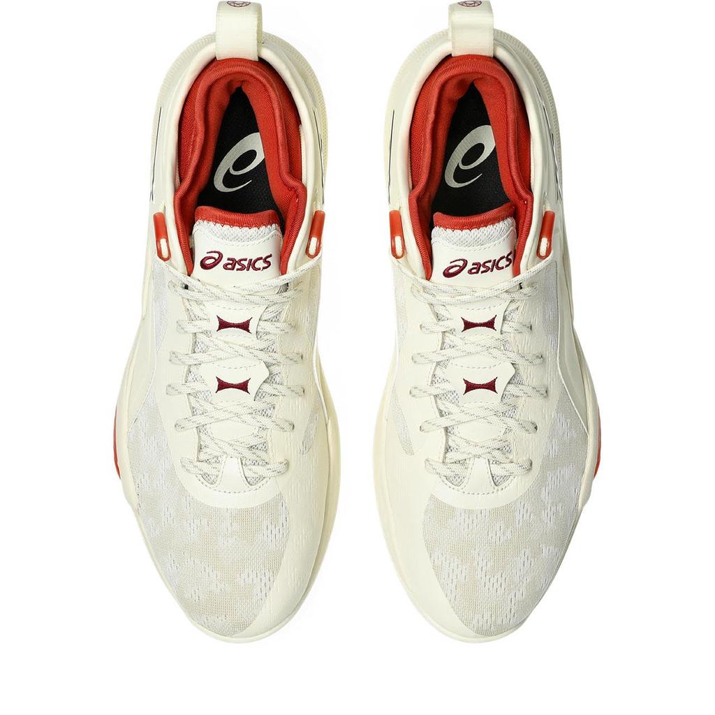 ASICS NOVA SURGE LOW 2 Basketball Size 750 2E Shoes, 1061A051, Men's, (Ivory/Chili Flake), 30.0 cm,