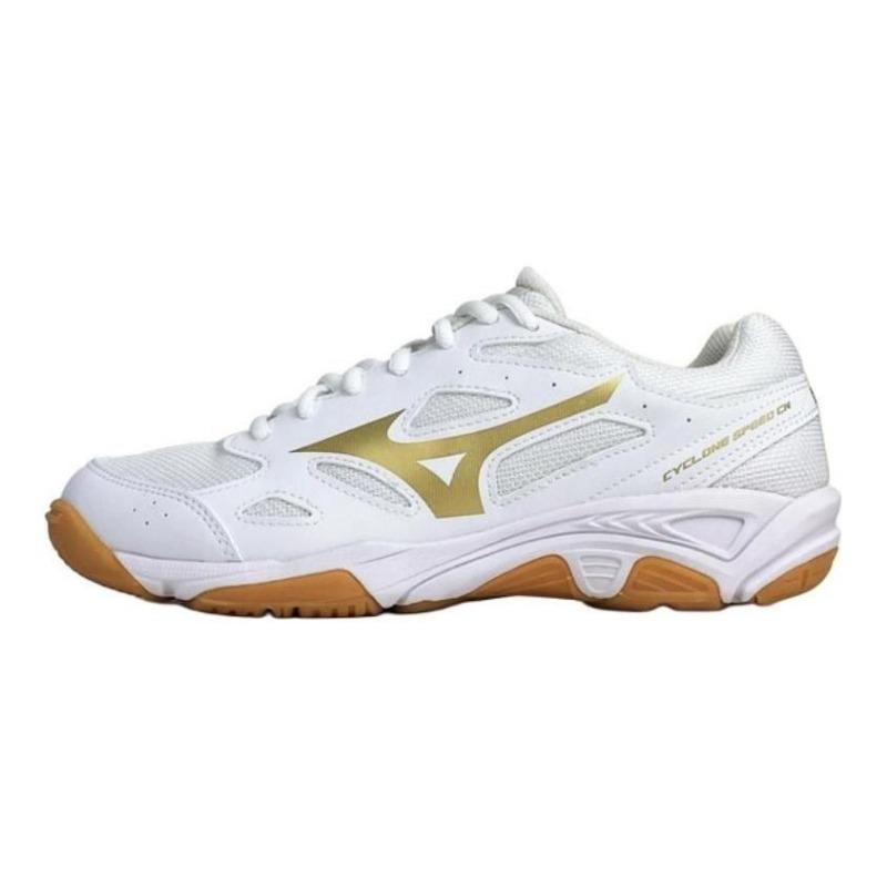 Mizuno Cyclone Speed 1 CN unisex training sneakers white gold V1GA218152 42.5