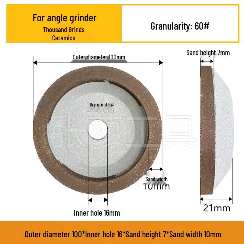 Diamond Alloy Bowl-Shaped Grinding Wheel for Tungsten Steel, Alloy Steel, and Ceramic Milling Cutter.