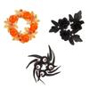 Silk Flower Candle Wreath Creative Artificial Flower Garland  Halloween Decoration