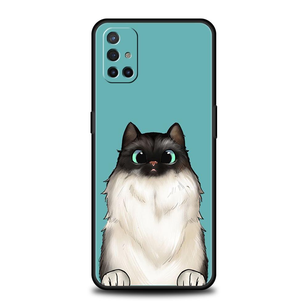 Cat Cute Kitten Cartoon Phone Case For OnePlus 10 9 Pro 9T 10R 9R 9RT 8T 8 7 6T 7T Nord 2T CE 2 5G N200 N10 N100 Soft Cover