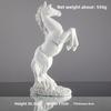 Abstract Resin Horse Statue for Home Office Desk Decor Modern Sculpture Living Room Entryway Decoration Art Gift