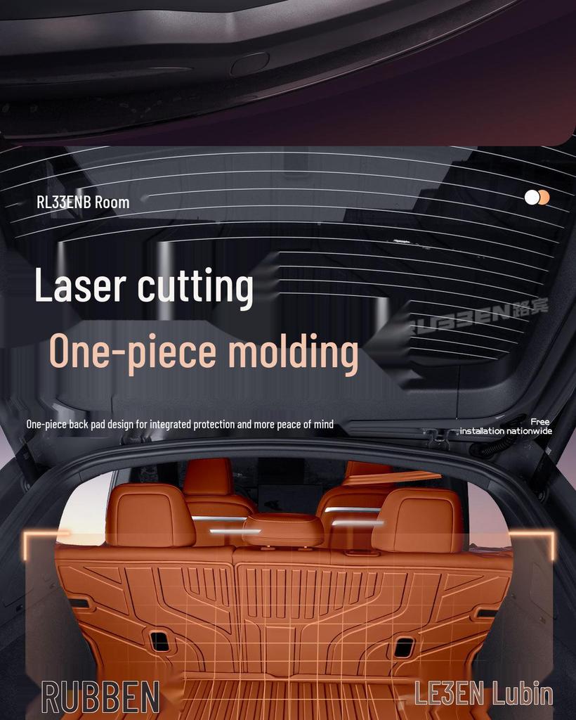 Changan Qiyuan Q07 Trunk & Backrest Mat: Fits 25 Models, TPE Semi-Enclosed Design