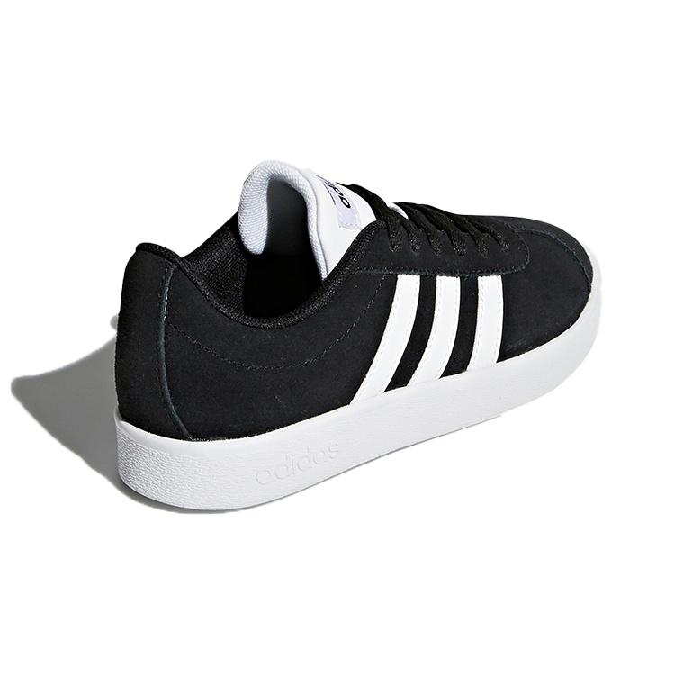 (GS) adidas VL Court 2.0 J 'Black White' Kids' DB1827