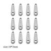  100pcs Stainless Steel Tail Chain Tag Real Gold Electroplated Small Pendant Accessories for Jewelry Making DIY Charms