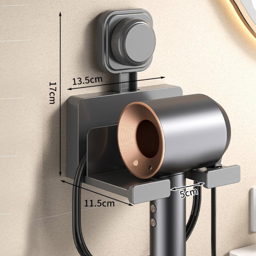 No Punching Hair Dryer Holder Wall Mounted Hairdryer Organizer Box New Wall Dryer Cradle  Bathroom