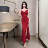 Night Main Store Sexy Evening Dress Slim and Thin Suspender Dress Night Temperament Soft Technician Work Clothes