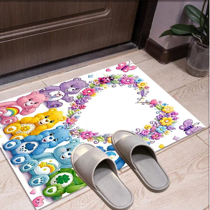 Care Bears Pattern Rug, Indoor/Outdoor Mat, for Picnic, Gameroom, Bedroom, Office, Living Room, Home Decor Carpet, Birthday Gift