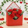 10 Pcs Valentine's Day Floral Envelope Boxes Empty Florist Bouquet Packaging Box Folding Paper Envelope Gift Box for Party Flower Wrapping Supplies