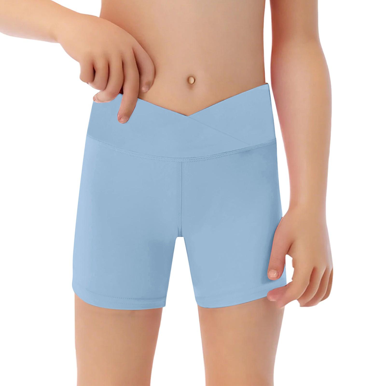 

Детские однотонные повседневные леггинсы для йоги с высокой талией и эластичными брюками длиной три четверти 160