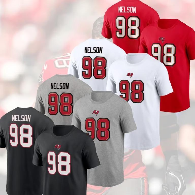 ГОРЯЧИЙ А. Нельсон #98 ТБ Букс 2025 Имя и номер игрока Подарок для фаната Унисекс Футболка XXXXL