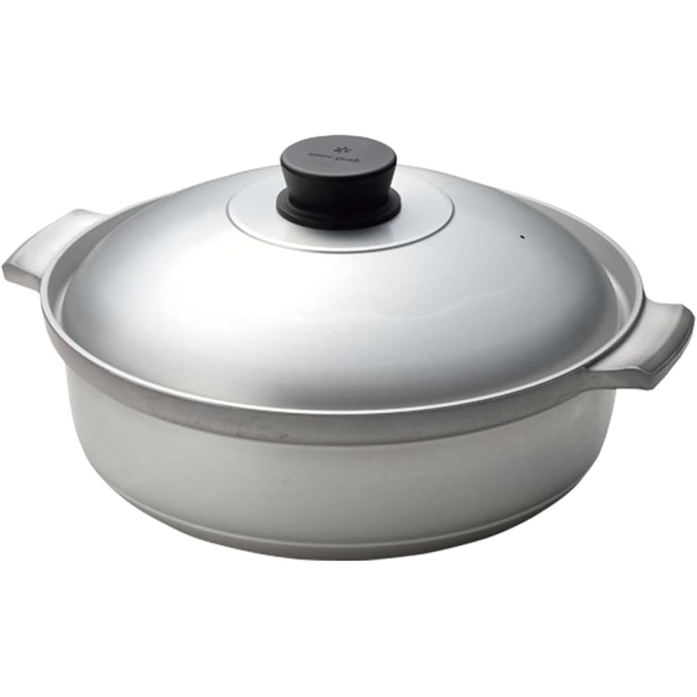 Snow Peak Yohen Nabe 30 Pot for 3-4 People CS-250-1-AZ, Durable, Lightweight, Versatile Cooking Equipment
