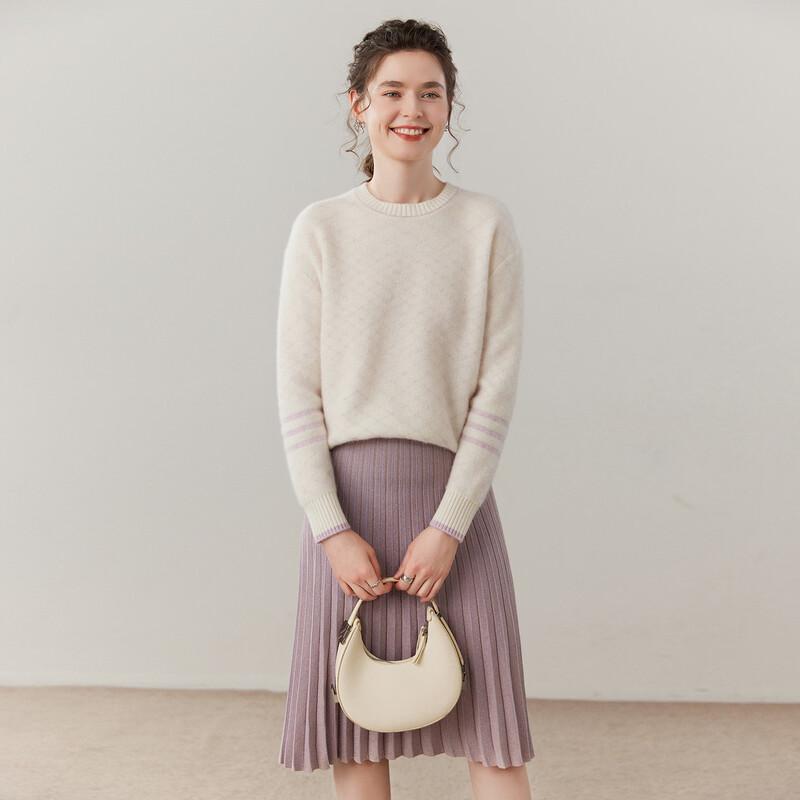 Fanzhen Women's Thickened Cashmere Blend Sweater