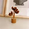 Handcrafted Tabletop Pine Cone Ornament Natural Pinecone Christmas Tree Pendant  Office