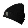 Winter Casual Beanie Hats For Unisex Women Skeleton Playing Skateboard Unisex Adult Cap Warm Daily Knit Hat Skull Caps Black