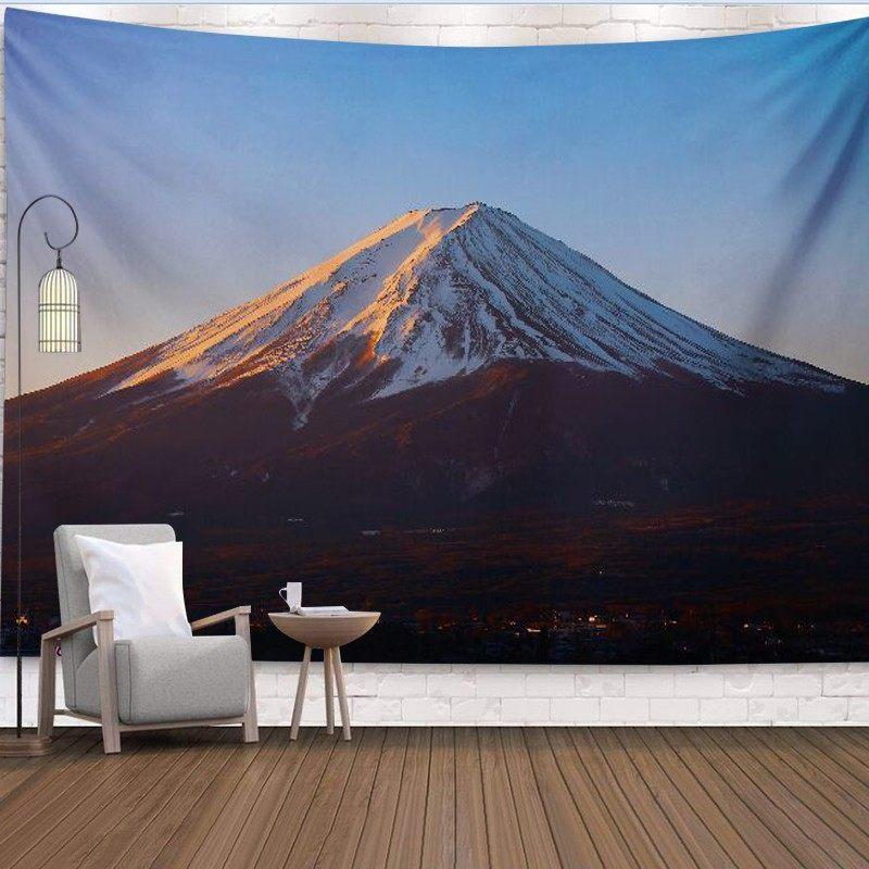 Sunshine Golden Mountain Tapestry Bedroom Bedside Wall Decor Meili Snow Mountain Cloth InternetFamous Wall Hanging Cloth