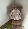 Toddler Girl Ribbed Cardigan & Tutu Dress Set with Sleeveless Lantern Skirt