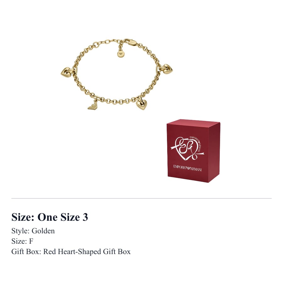 EMPORIO ARMANI Brass Bracelets Women's Gold EGS3268710