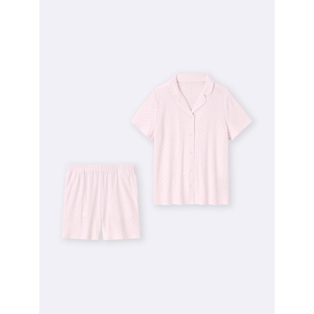 GU by Uniqlo Cotton Blend Pajamas  Short Sleeves   Shorts   Heart 