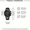 Fashion Men's Luxury Business Quartz Watches Analog PU Leather Wrist Watch  Ideal Choice for Gifts
