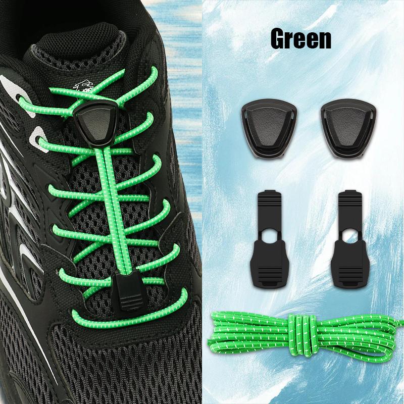 Elastische No-Tie Schnellverschluss-Schnürsenkel Automatisch für Wandern Laufen Sneaker - Ersatzzubehör für Outdoor-Schuhe