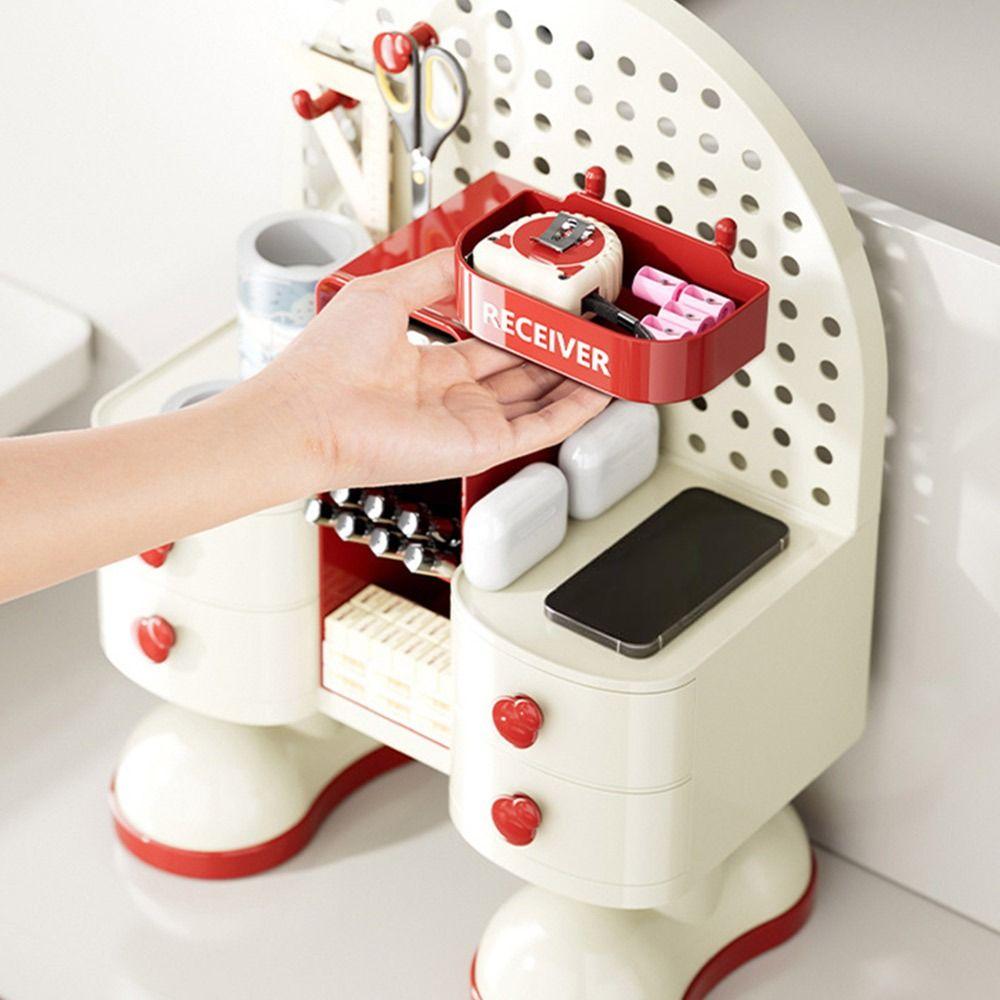 With Drawer Desktop Storage Rack Multi Functional Desktop Organizer Desk Shelf  Desktop Use