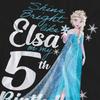 Frozen Unisex Adult Bright Like Elsa 5th Birthday T-Shirt