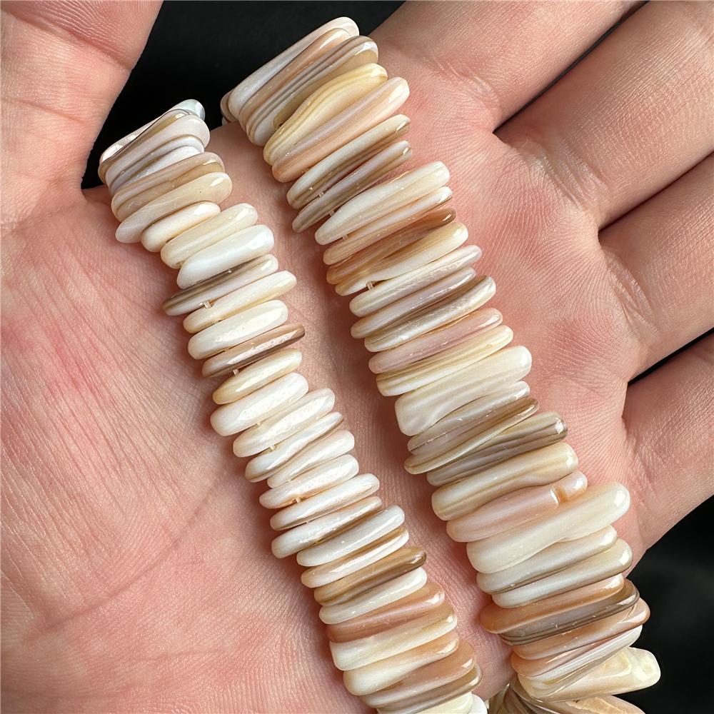 Natural Freshwater Shell Beads Loose Strip Mother of Pearl Shell for Jewelry Making Diy Women Necklace Bracelet Accessories