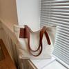Sac Cabas en Toile Mode 2024 Été Tendance Style Urbain Sac Bandoulière Décontracté Pour Femmes