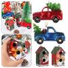 Party Supplies Christmas Hanging Ornaments Xmas Tree Decorations House Shape Truck Car Pendants