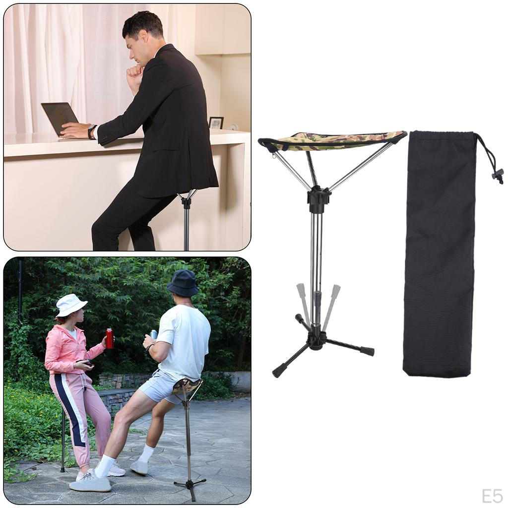 Slacker Folding Tripod Stool for Outdoor Camping Walking Hunting Hiking Fishing Travel, Support 330